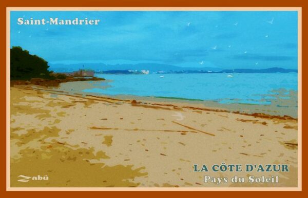 Tableau 120 x 77 cm - Plage de la Vieille Saint-Mandrier Vintage – Image 5