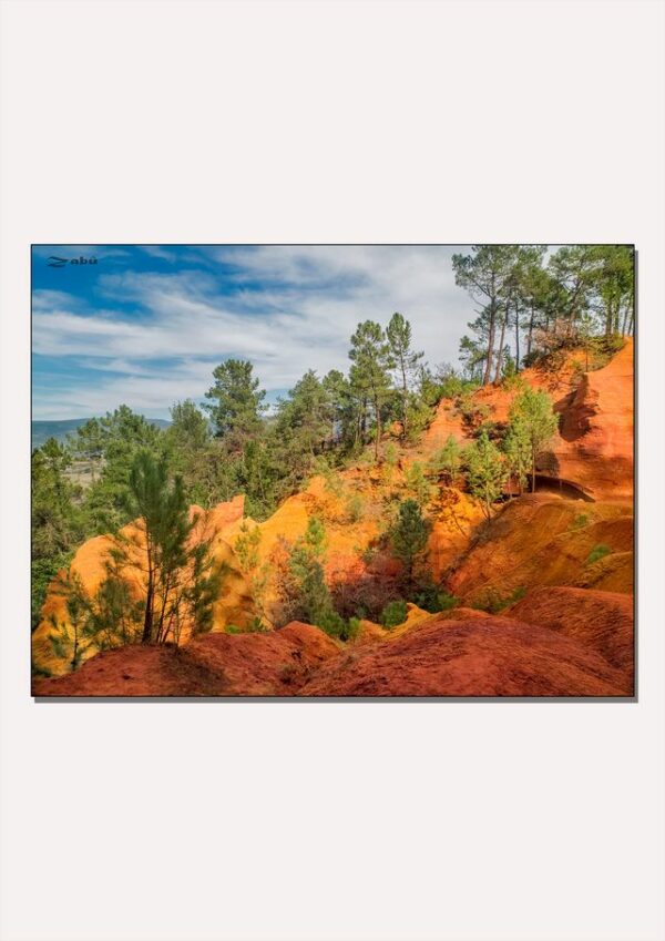 Tableau 120 x 90 cm - Les Ocres de Roussillon - F019.12